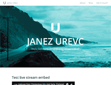 Tablet Screenshot of janezurevc.name